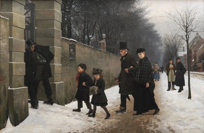 A Funeral by Frants Henningsen